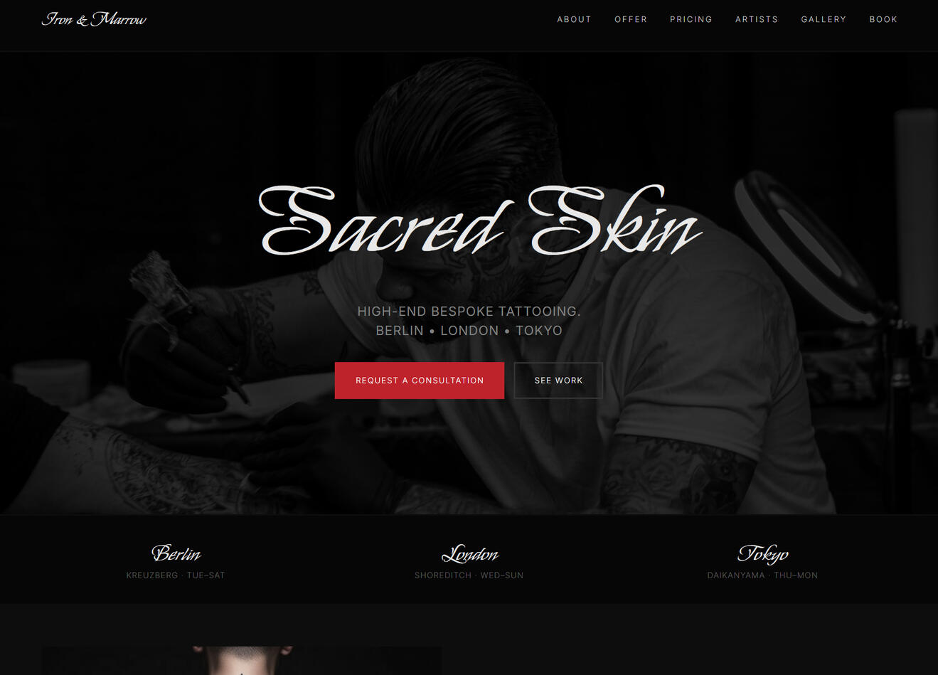 Tattoo Studio Template
