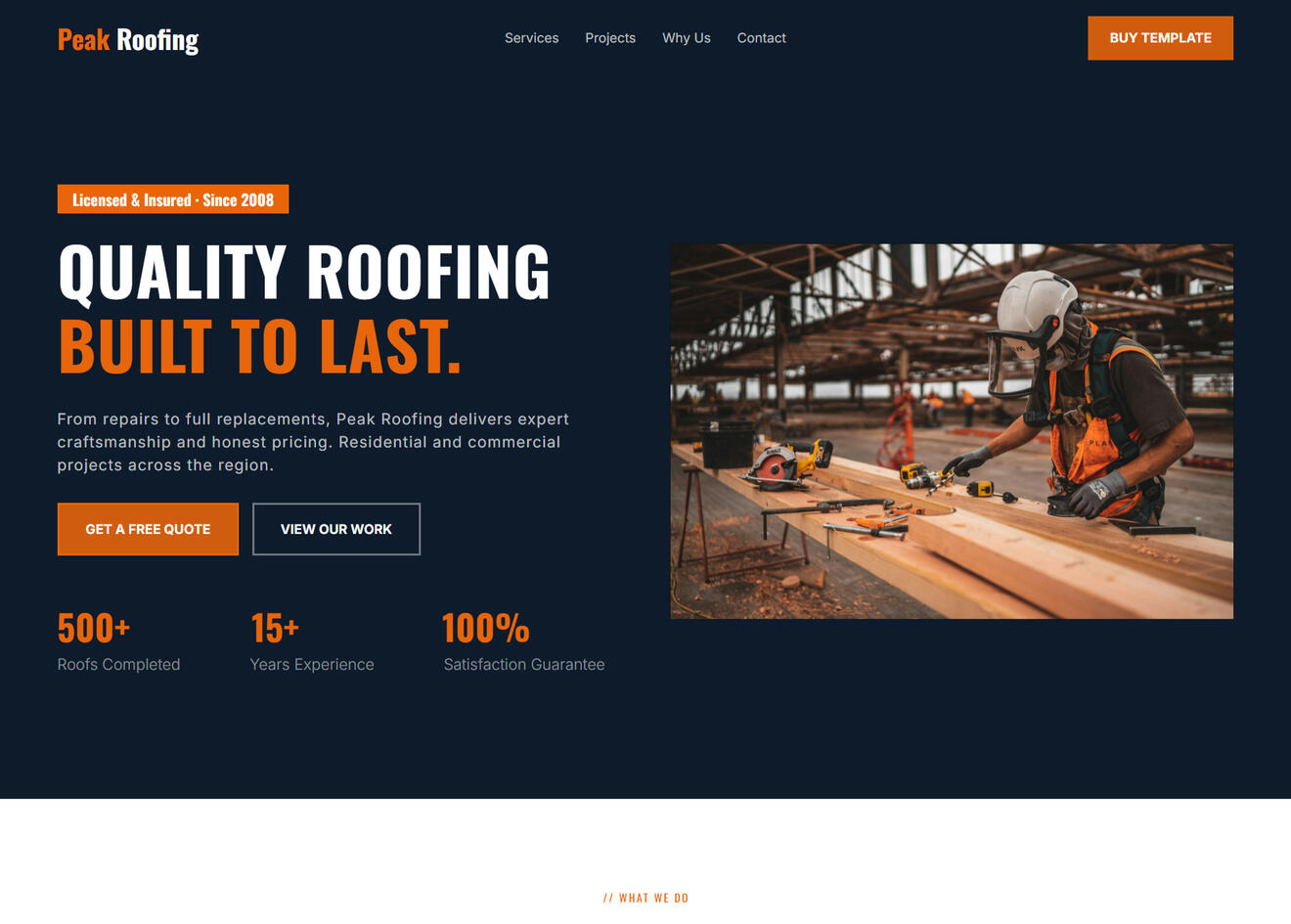 Constraction Company Template