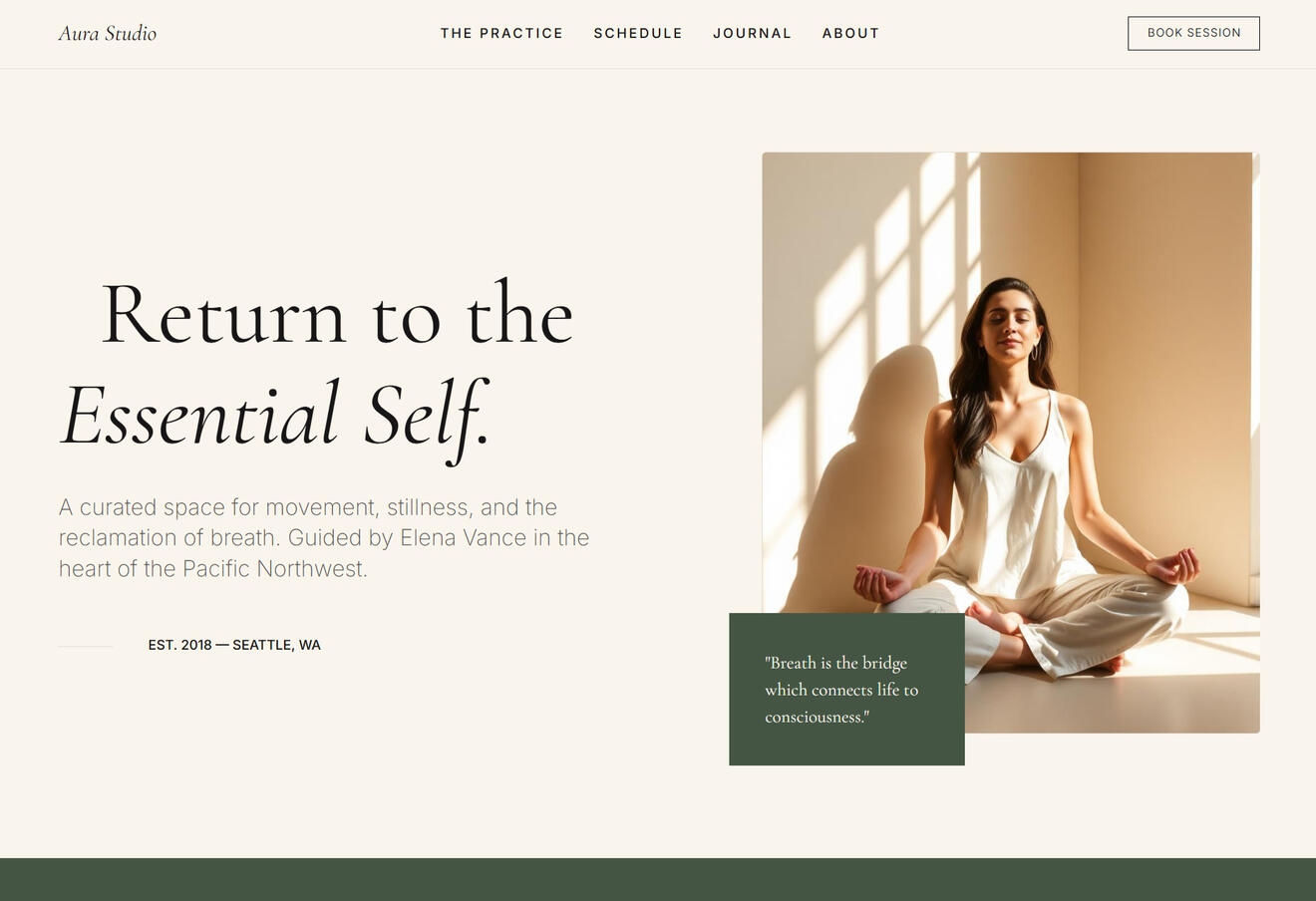 Yoga Studio Template
