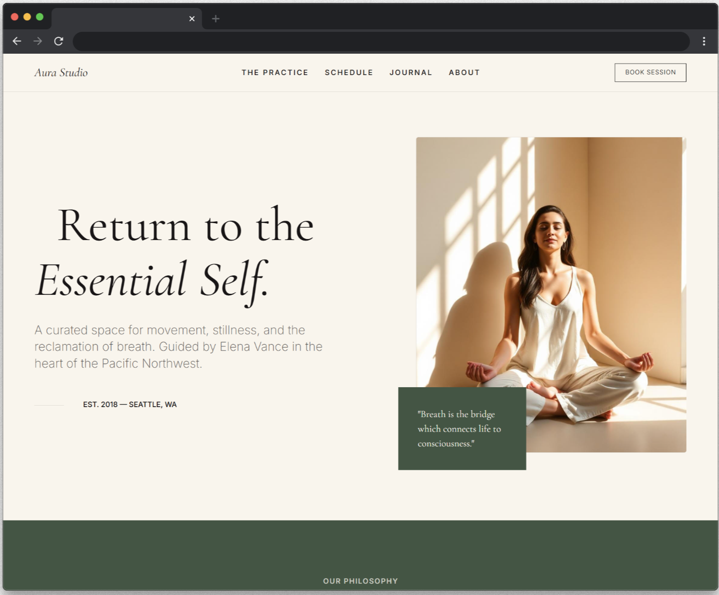 Aura Studio Carrd Template
