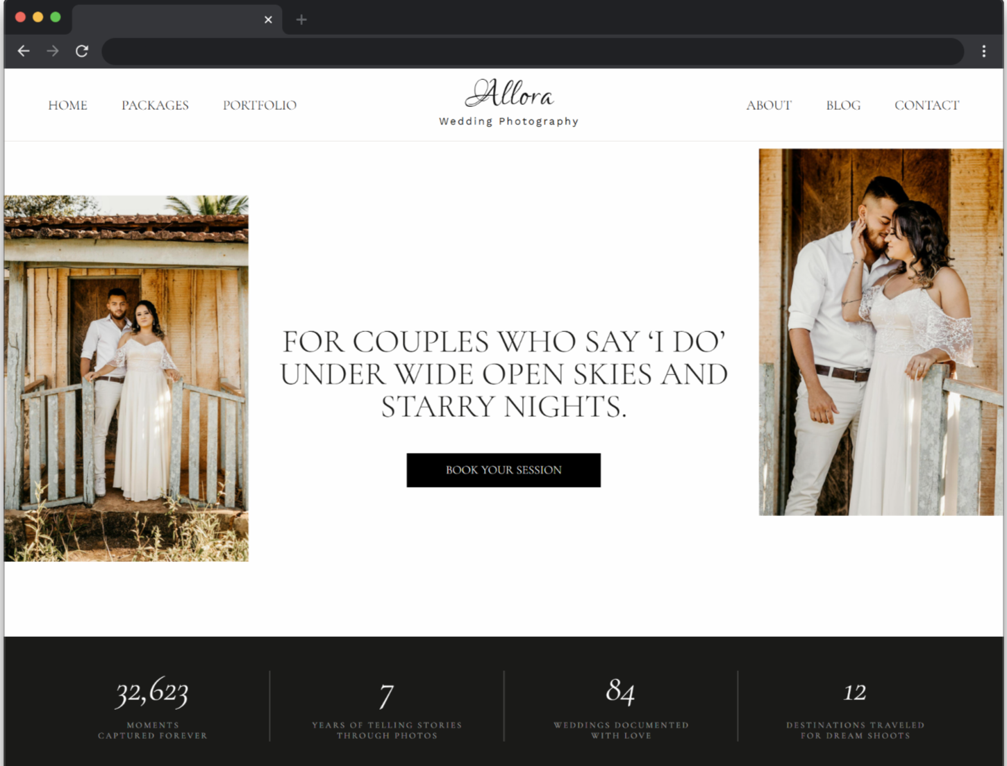 Allora Photography Template