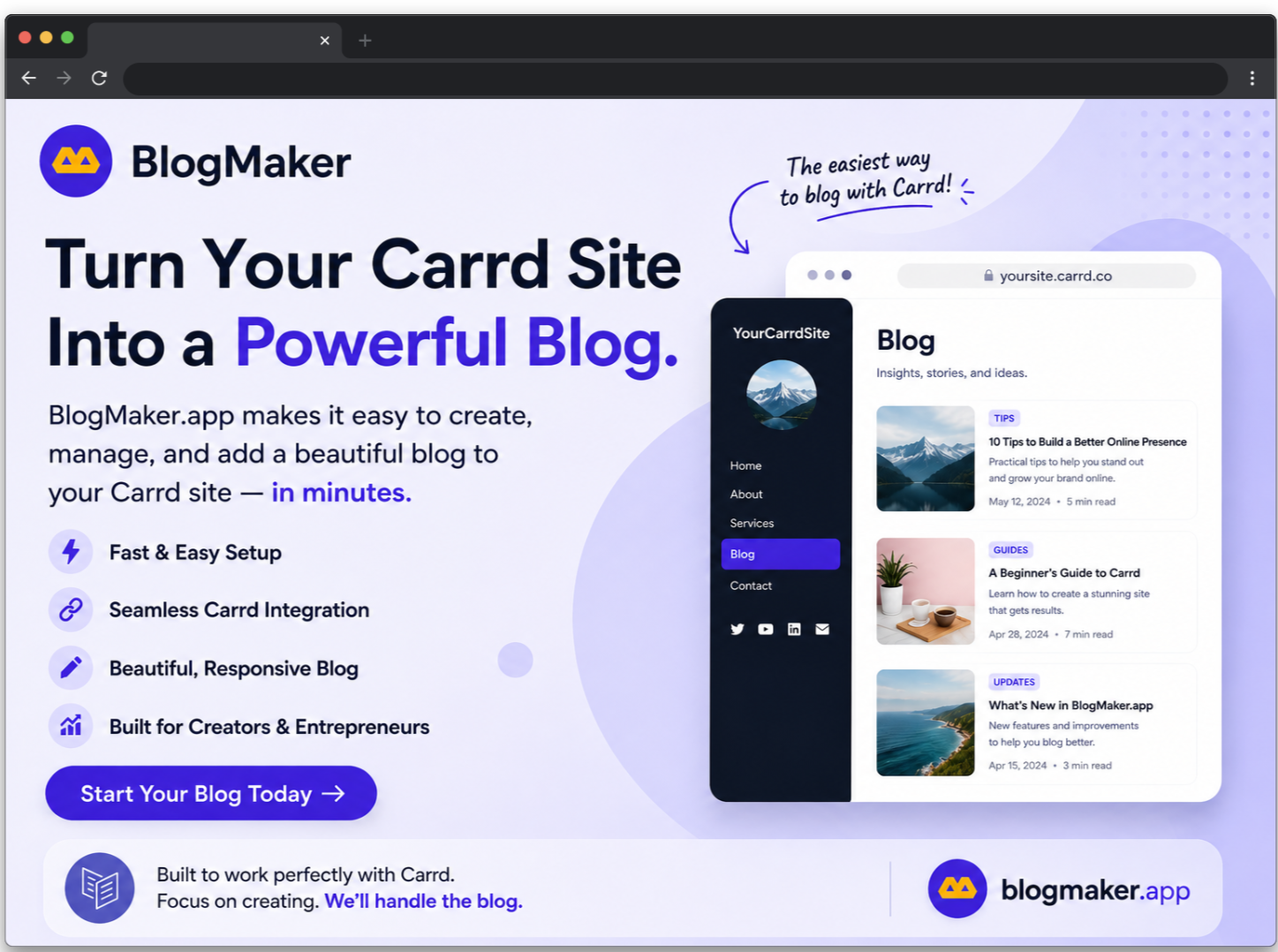 Blogmaker app