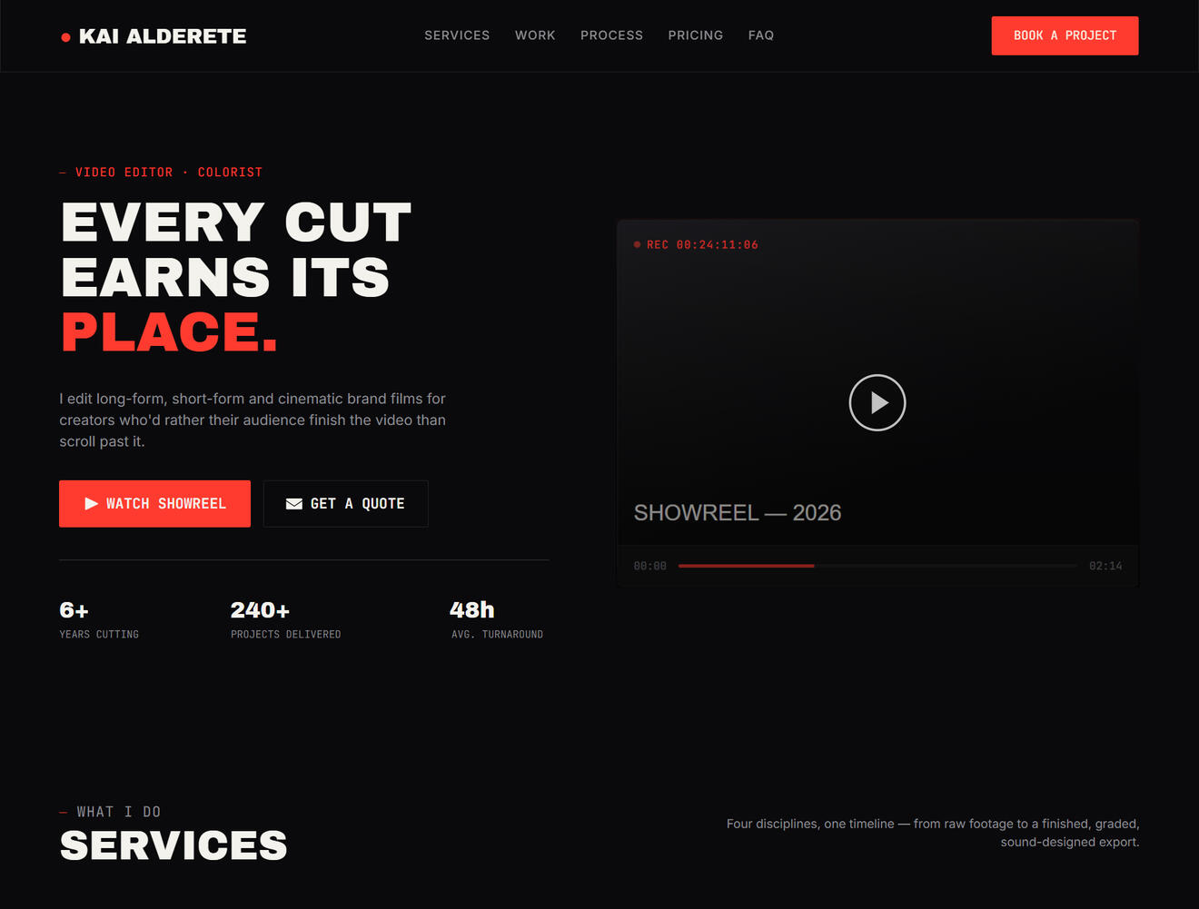 Video Editor template